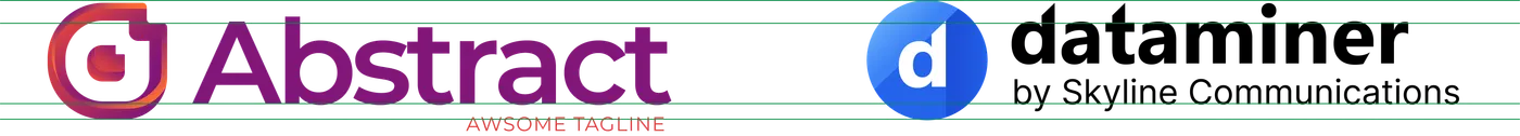 DataMiner logo clear space guidance